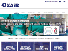 Tablet Screenshot of oxair.com.au